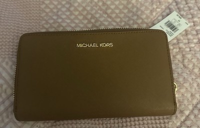 Michael Kors Jet Set Wallet, Large - Brown NWT