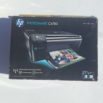 New HP Photosmart C4780 All-in-One Print Inkjet Wireless Photo Printer