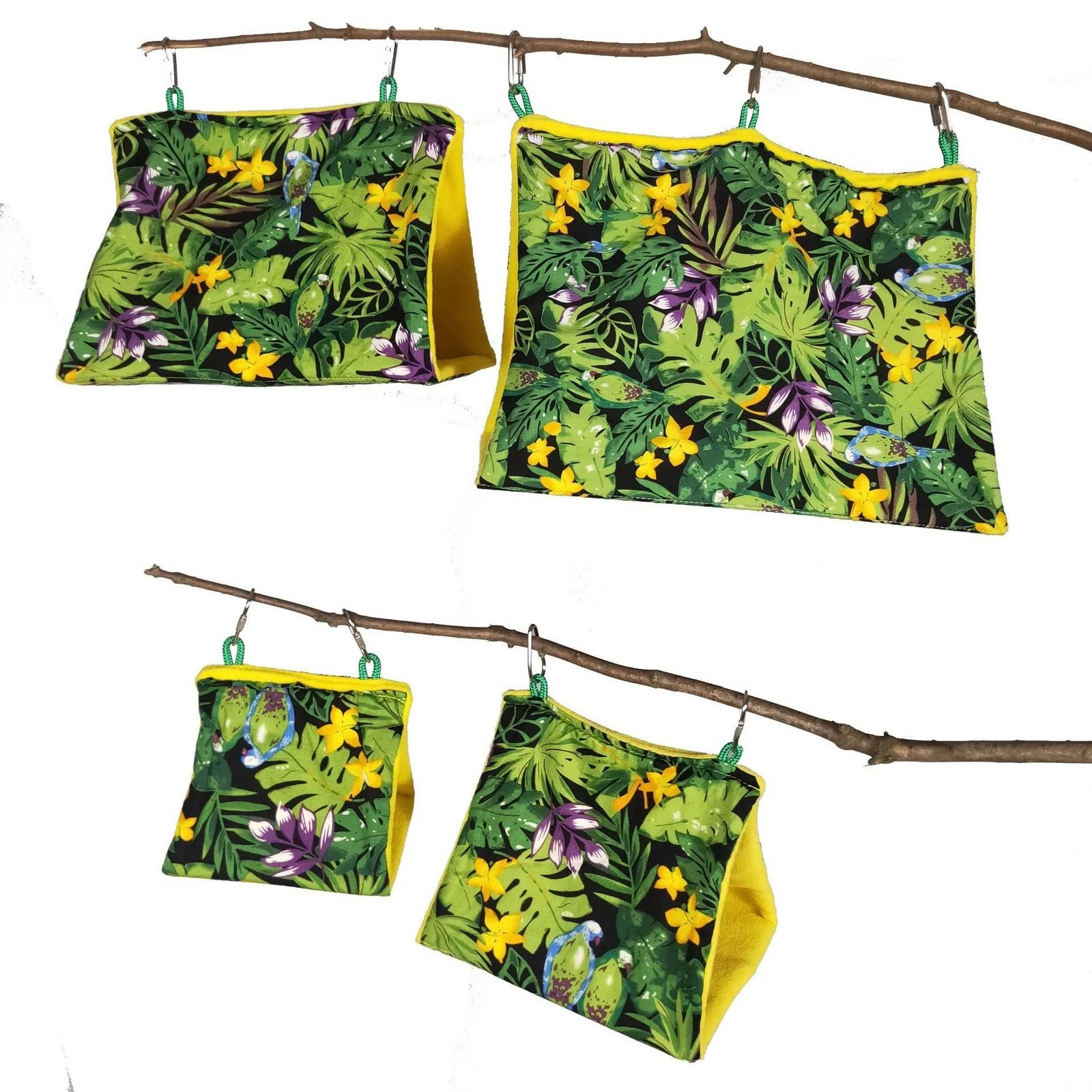 Bird Hut Spring Warm Hanging Hammock Cage Hideaway Shade Lounge Swing Tent Be...