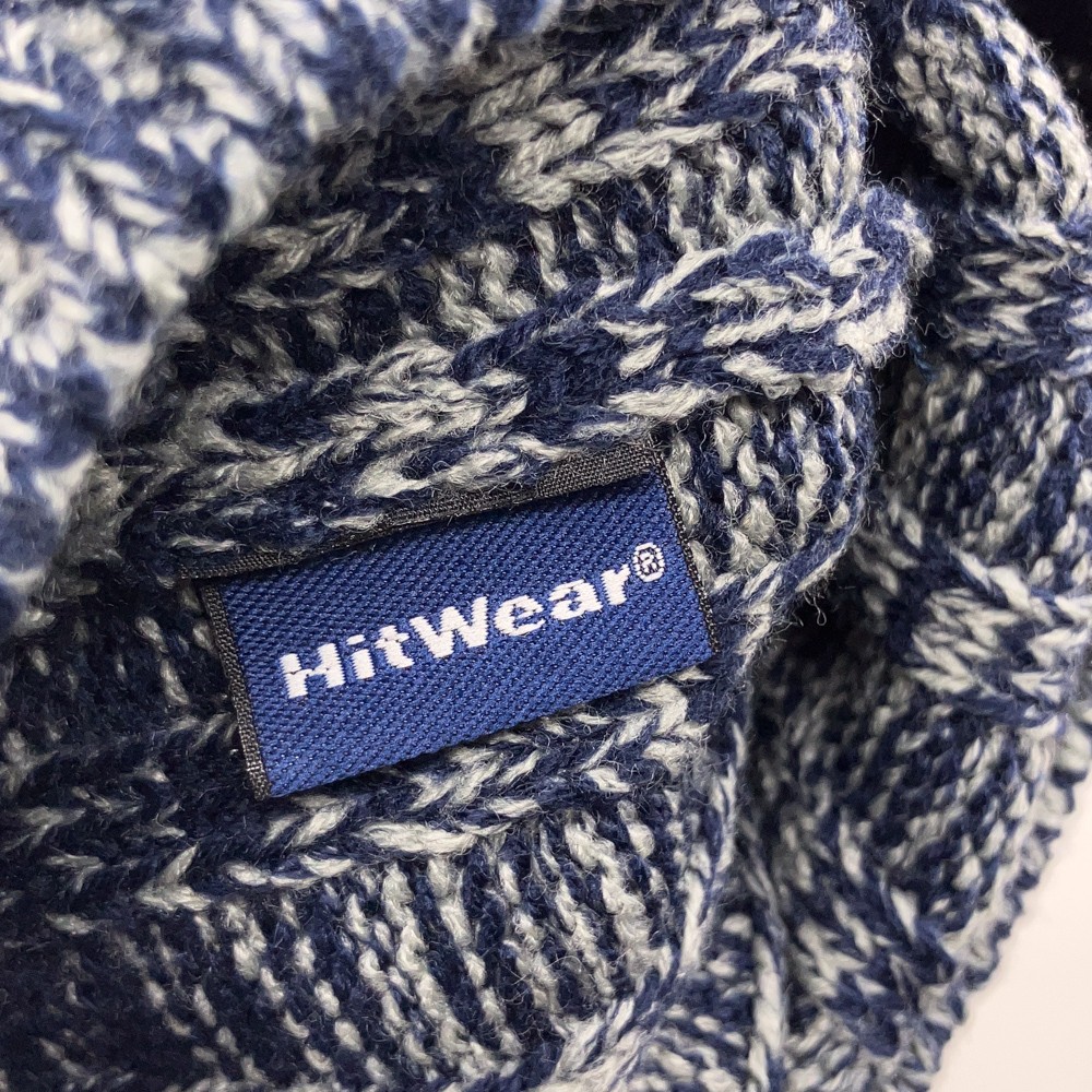 Thin Knit Plain Blue Gray Pattern Winter Beanie C… - image 4
