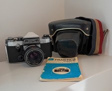 Vintage Hanimex Praktica Super TL 35mm Film Camera w/ f1.8 Lens  Case