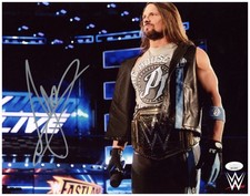 AJ Styles Signed 11x14 Photo Pro Wrestling Autographed JSA COA