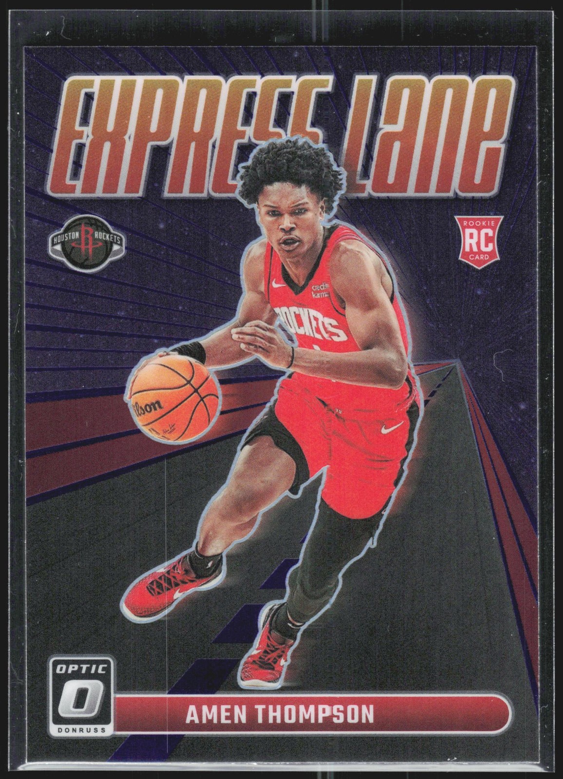2023-24 Donruss Optic #2 Amen Thompson Express Lane Holo
