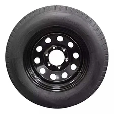 (Single Assembly) Antego Tire and Wheel 205/75D15 Trailer Tire – Reinforced 6-Pl