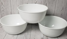 Corelle Frost White Large Super Soup Cereal Bowls Set Corning Deep Lot of 3