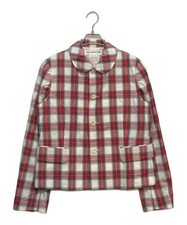 COMME des GARCONS Round Collar Check Jacket