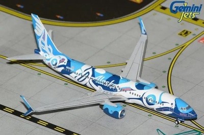 GeminiJets Boeing 737-800 Alaska ''Salmon People'' N559AS 1:400 Modellflugzeug