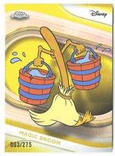 2025 Topps Chrome Disney Magic Broom Yellow Refractor /275 Sorcerer Mickey