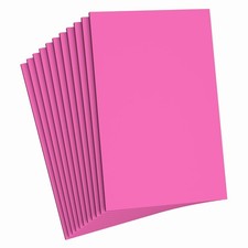 Pink Foam Sheets Crafts, 8.5x5.5 Inch Eva Craft Foam for Crafts Project Class...
