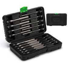 20 Pc 3/8" Drive Extra Long Hex Allen Bit Socket Set SAE Metric CR-V S2 Steel
