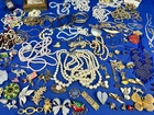Vintage Costume Jewelry Lot 5 lbs Brooches, Earrings, Necklaces, Pins