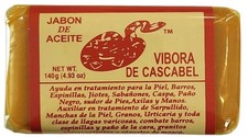 4x Jabon De Aciete Vibora De Cascabel /Rattlesnake Soap Oil Soap Face Body
