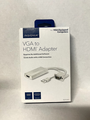 Insignia VGA to HDMI for Laptop PC Desktop Adapter for TV Monitor Display device