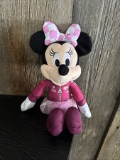 Disney Store Racer Minnie Mouse 10" Plush Stuffed Toy Race Car Driver