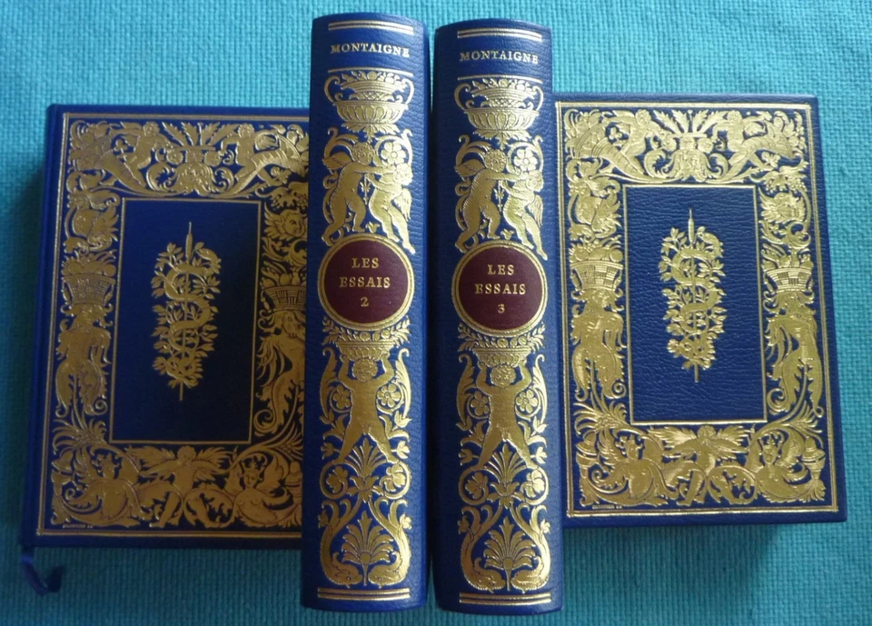 JEAN DE BONNOT "LES ESSAIS DE MONTAIGNE"  COMPLET 4 VOLUMES. TBE. 1972. - Photo 2/4