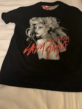 Lady Gaga Born This Way Black Short Sleeve Shirt Size Small