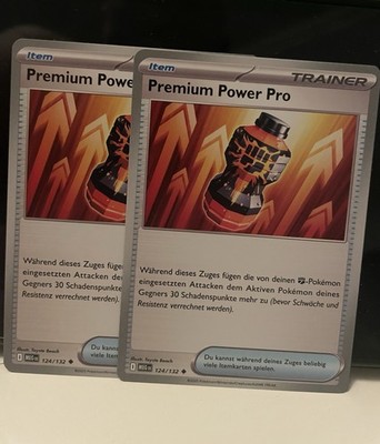 2er-Set  Premium Power Protein  MEG124 uncommon || Itemkarte, Pokemon TCG