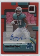2022 Panini Clearly Donruss Rated Rookie Red 21/49 Erik Ezukanma #89 Auto 16wc