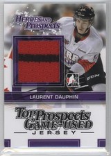 2013-14 ITG Heroes and Prospects Black Jersey Vault Teal 1/1 Laurent Dauphin 2a8