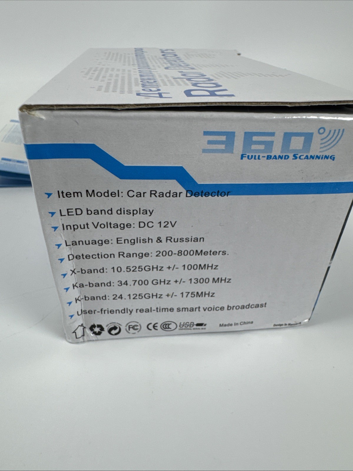 Car Radar Detector, Laser Radar Detectors, 360° GPS Speed Police Safe