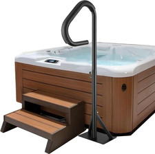 Hot Tub Handrail, 360 Rotatable Spa Side Handrail with 35"-57" Adjustable Height