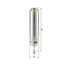 MANN Fuel In-Line Filter 55mm Outer Diameter Fits BMW 3 Series 330d xDrive 335d