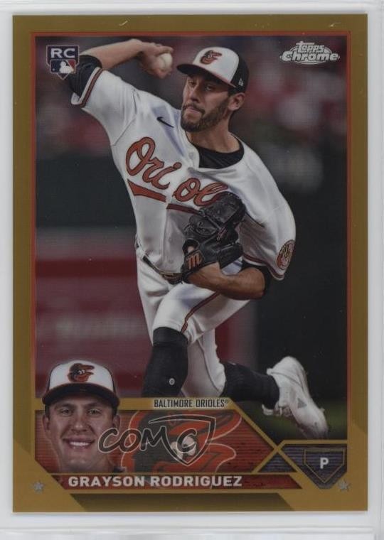 2023 Topps Chrome Update Gold Refractor 46/50 Grayson Rodriguez #USC98 10yf