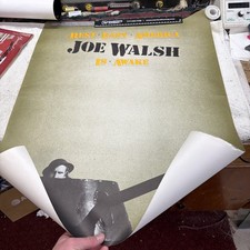 Vintage Joe Walsh Poster Rest Easy America Joe Is Awake 