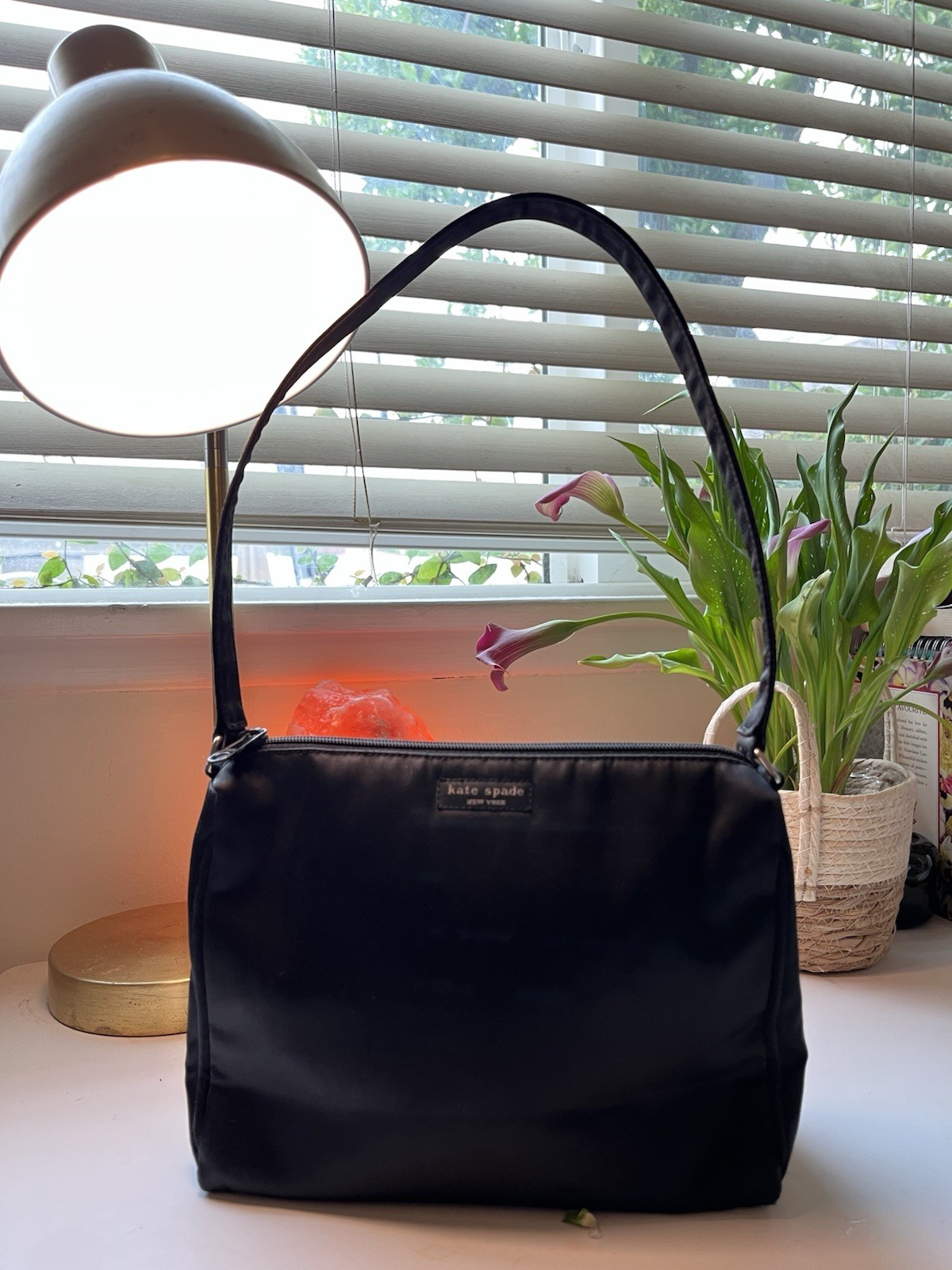 VTG Kate Spade New York Claire 90s Y2K 2000 Nylon Black Bag Purse