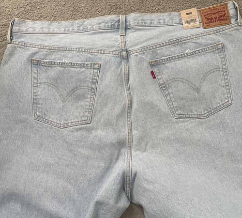 Pantalones de mezclilla Levi's 501 originales para mujer 24 W botón mosca pierna recta tiro alto 48WX30L - Imagen 10 de 16
