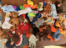 Lot of 26 Ty Beanie Baby Babies with Tags Assorted Animals Variety No Duplicates