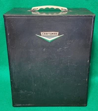 VINTAGE 1960's Craftsman Metal Wall Tool Cabinet Mechanic 13X8X15.5