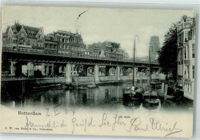 39576982 - Rotterdam De Kolk Binnenschiff 1904