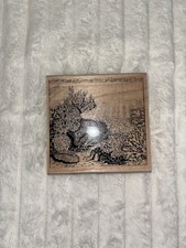 Wood Stamp Coral Ocean Gloor Scene Brand New Made In USA 4 1/2x 4 1/2