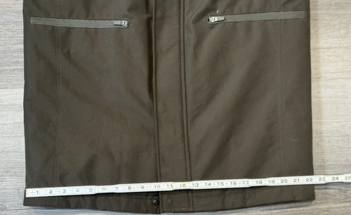 Andrew Marc Men's Mac Style Jacket Sz M Olive Green Removable Hood Gorpcore image 11