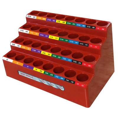 KISS DB Index 1/16-Inch - 1/2-Inch Color-Coded 32 Drill Bit Slot Index