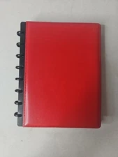 Red 8 disc Arc Disc bound Notebook Journal BuJo Planning