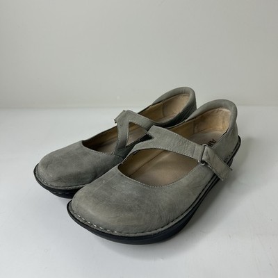 Alegria Shoes Women s 42 US 10.5 Dayna Platform Mary Jane Gray Comfort Shoe