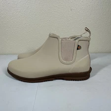 BOGS Sweet Pea Waterproof Chelsea Boot Women's US 9 Sandstone Rainboots Spring