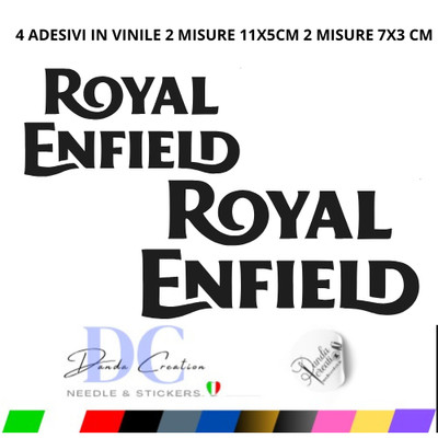 4 Sticker Royal Enfield Aufkleber Motorrad Helm Scooter Decal Vinyl Meteor