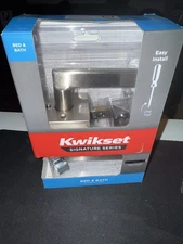Kwikset Halifax Satin Nickel Bed And Bath Lock Model #155HFL SQT 15 6AL RCS