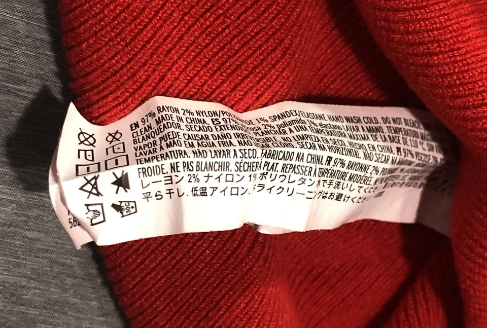 Forever 21 Sweatshirt Women's L Romantic Hi Low Feminine Minimalist Lounge Red - Image 3 of 4