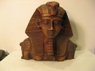 Pharoah bust statue ancient Egypt wood — photo 1