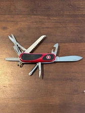 Victorinox Delemont EVOGRIP 18 Red & Black Swiss Army Knife Multi Tool! V442
