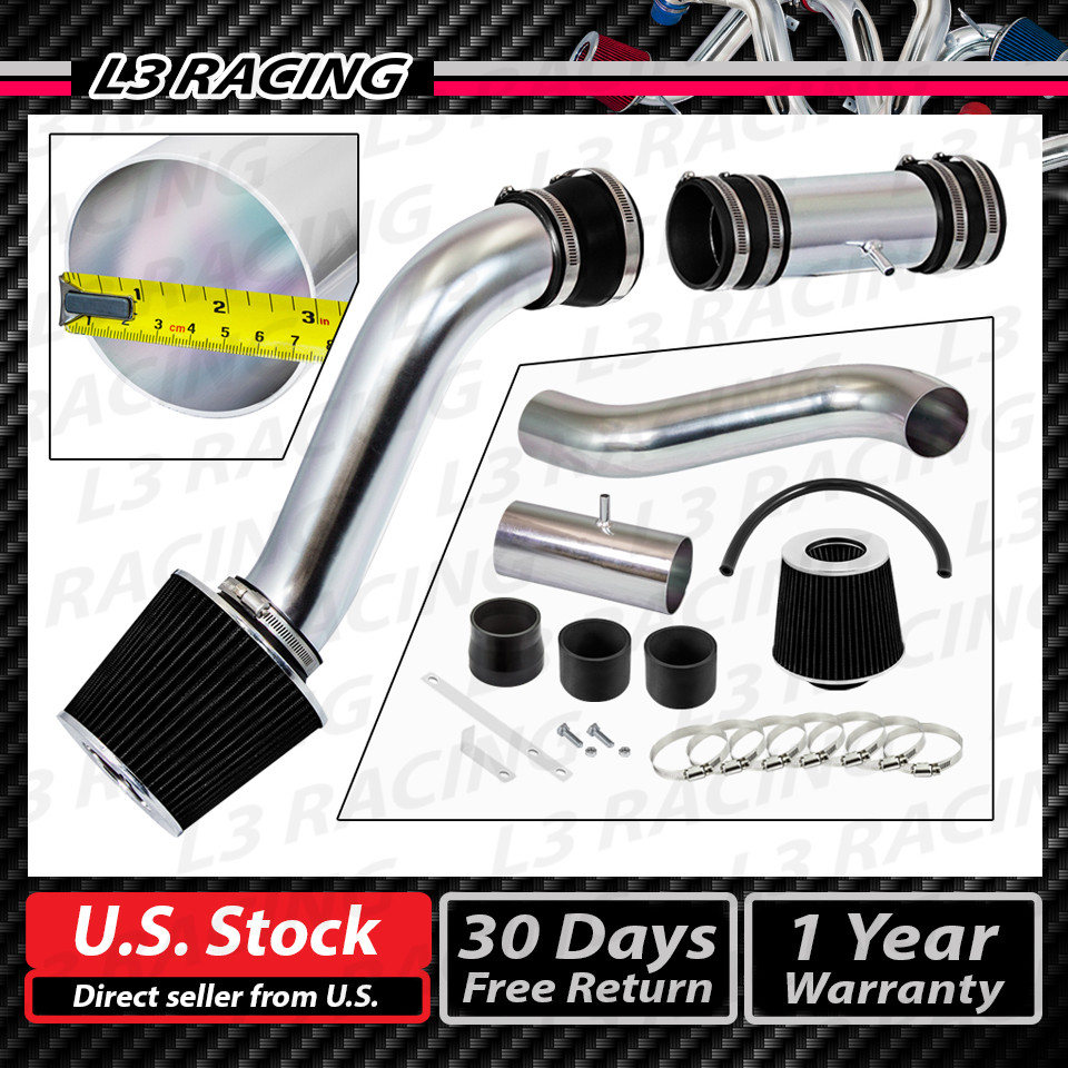 Black Cold Air Intake Kit+ Filter For 91-93 Ford Thunderbird 5.0L V8 Base LX