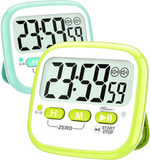 2 Pack Classroom Timers for Kids Teachers, Magnetic Countdown Digital Kitchen Ti