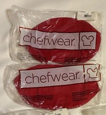 Two Chef Red Beanies Skull Caps Breathable New XS