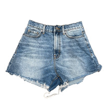 BDG Shorts Cutoffs Aline Blue Jean Fray Y2K preppy High Rise Festival 27 A005889