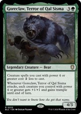 Goreclaw Terror of Qal Sisma 0222 MTG BLC  Rare NP