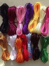 Satin Nylon Cord 2 mm Rattail Thread Kumihimo Shamballa Macrame 10 M 